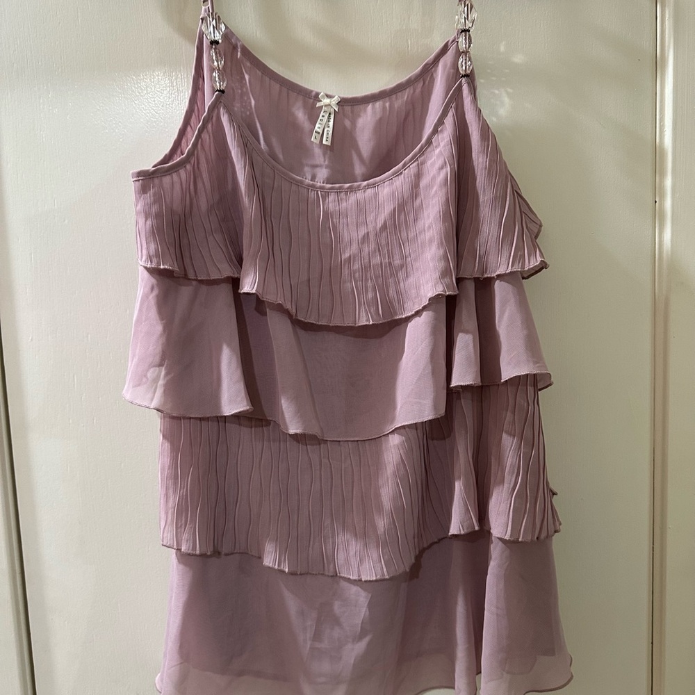 Lapis Pink Layered Tank Top‎